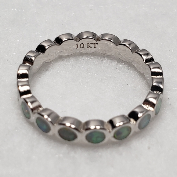 10k Opal Eternity Band - Picture 5 of 9
